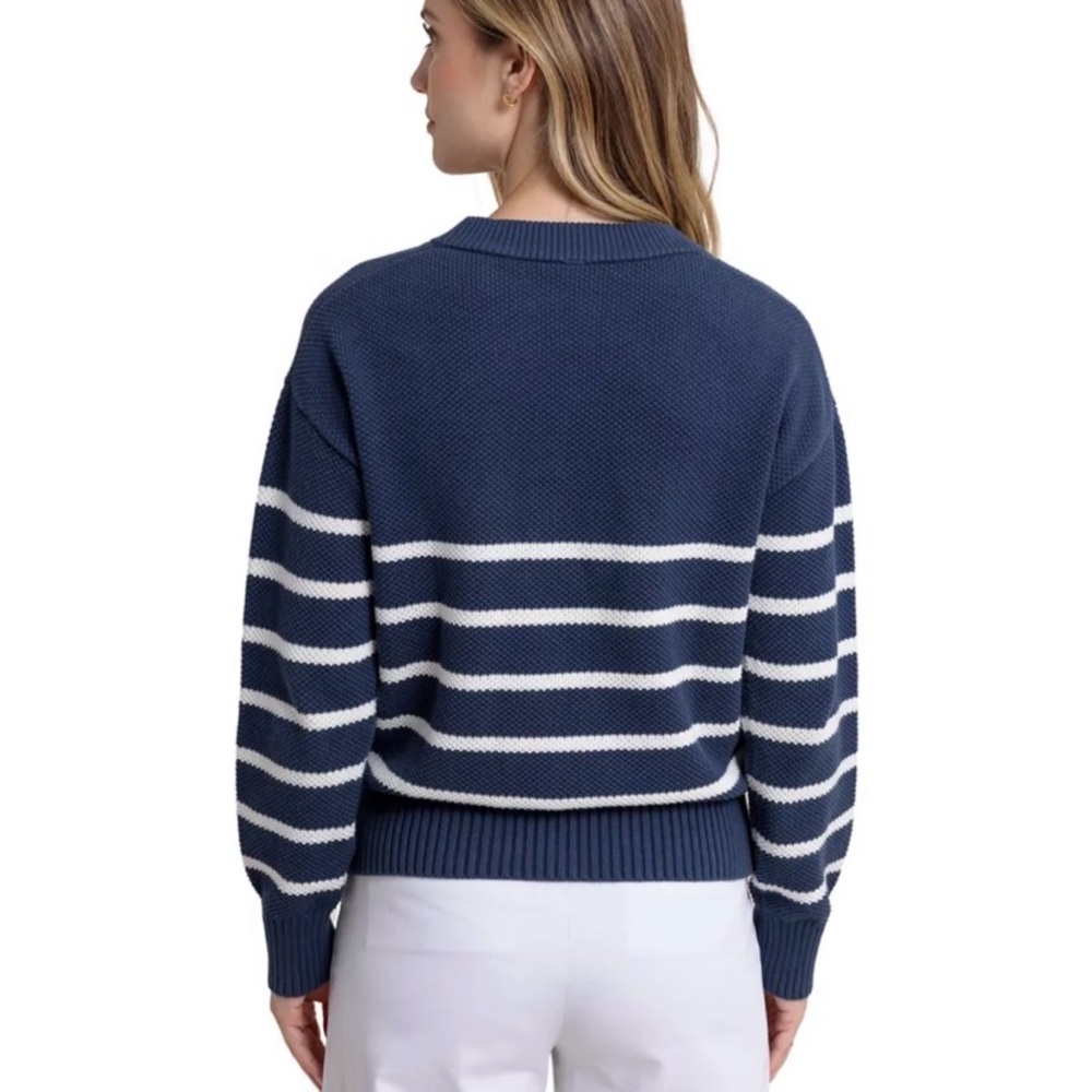 Southern Tide Halsey Stripe Cree Neck Sweater M - Picture 2 of 9